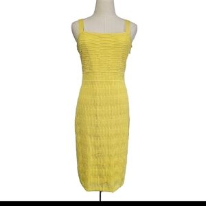 Rachel Roy Yellow Large  Sheath Bodycon Party Spring Summer Sexy Sweater Dress